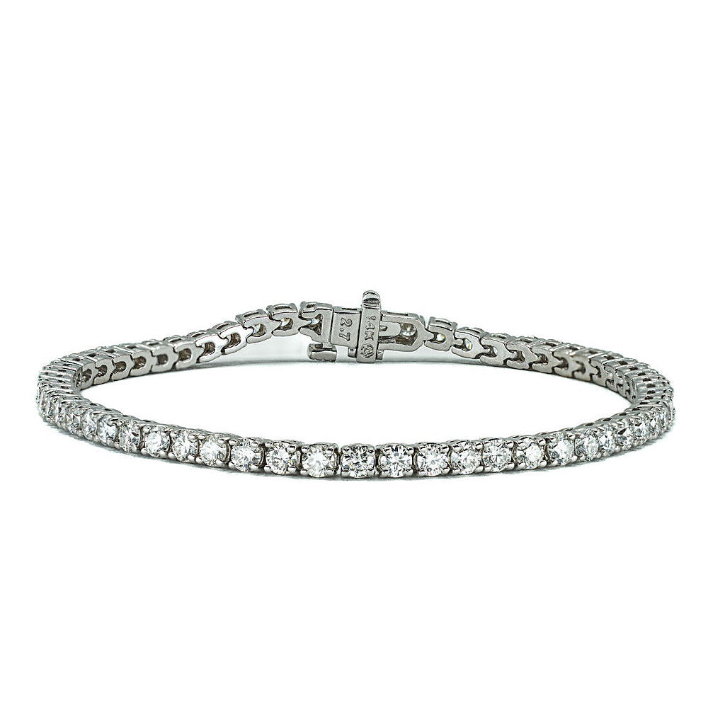 The Evert - 14K White Gold 5CT Diamond Tennis Bracelet