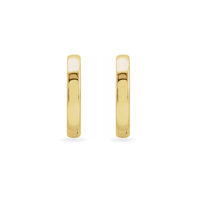 The Katya - The 14K Yellow Gold Hinged Hoop Earrings