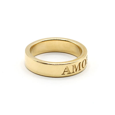 14K Yellow Gold Amore Ring